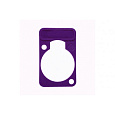 Neutrik DSS-VIOLET фиолетовая подложка под панельные разъемы XLR D-типа, для нанесения маркировки